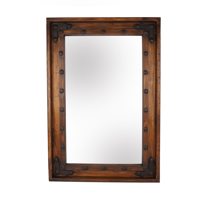 Loon Peak® Deleo Rustic Distressed Bathroom/Vanity Mirror & Reviews Wayfair
